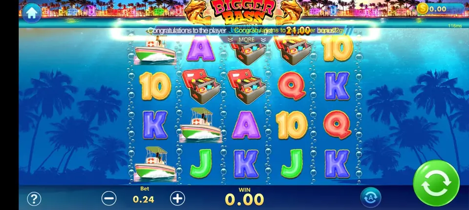 Game Vault slot reels and paylines